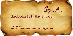 Szoboszlai Azálea névjegykártya
